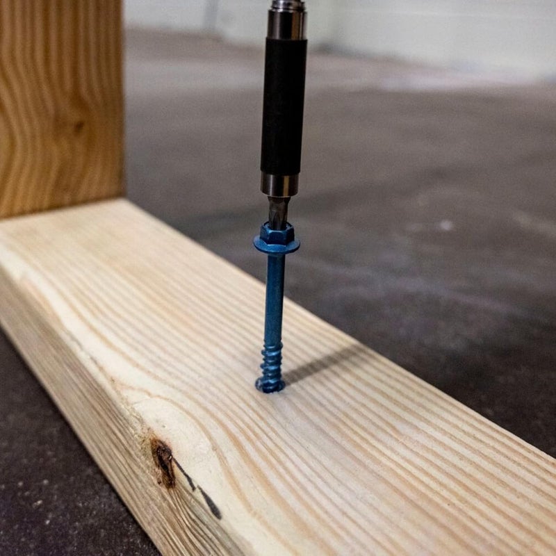 torque master Star Drive Hex Washer Head Masonry Screws, 100 Pieces with Drill Bit - 3/16" x 2-1/4" Concrete Masonry Screws, Rust Resistant High Strength - Image 5